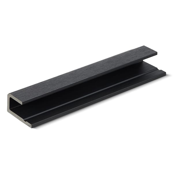Unbranded 2.7 in. x 1.5 in. x 12 ft. Obsidian Soar Inner Corner (Horizontal) Composite Siding Board