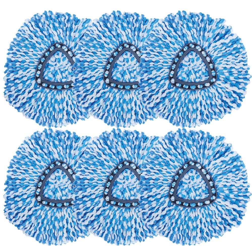 Microfiber Spin Mop Head Replacement Refill, Highly Absorbent and Machine Washable, Blue (6-Pack) price history on PriceWatchPro