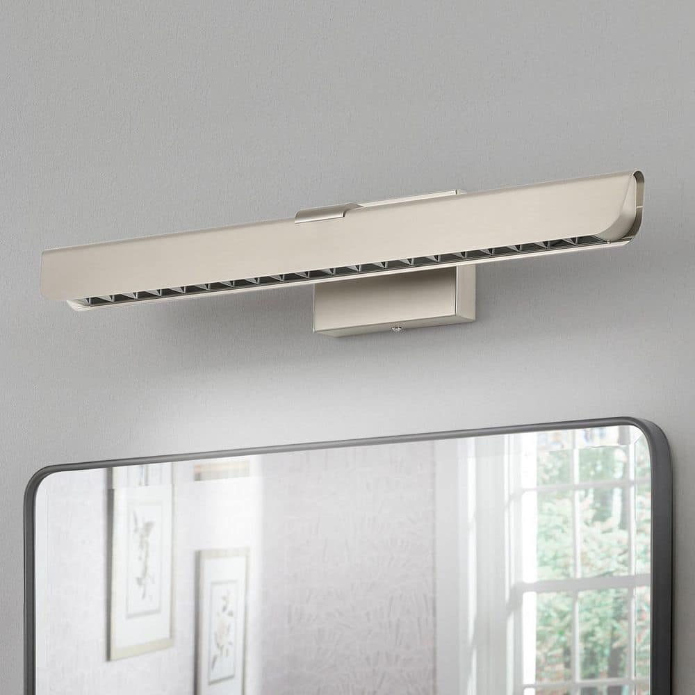 24.02 in. Brushed Nickel Bathroom Vanity Light with LED Dimmable 5500K price history on PriceWatchPro