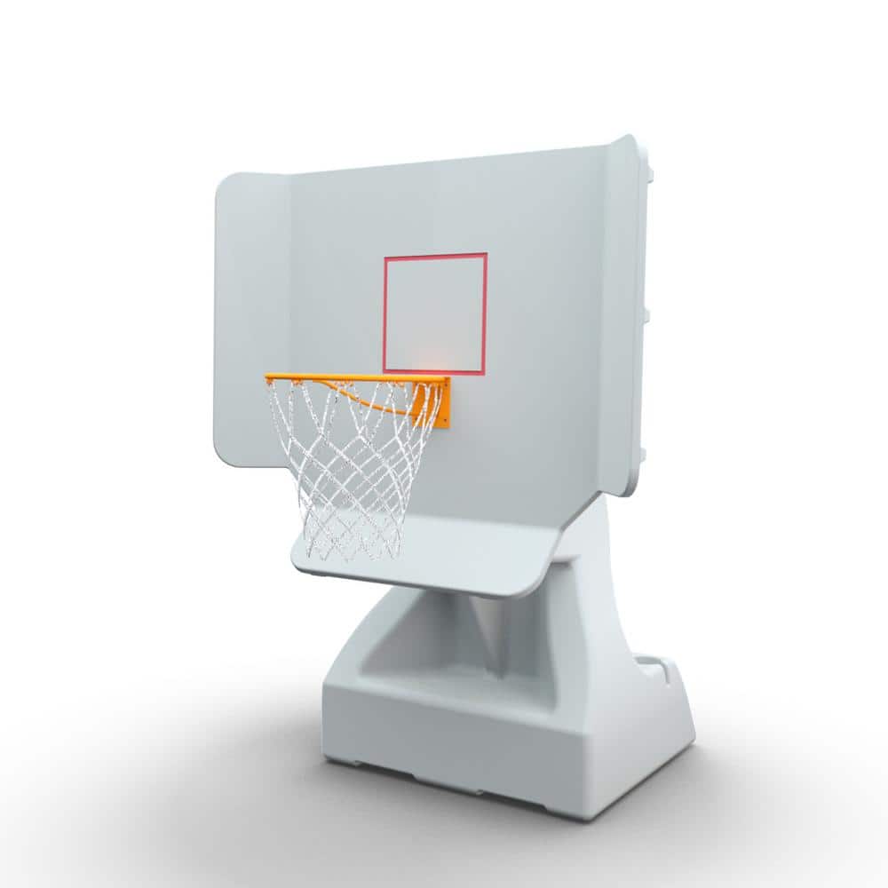 Adjustable Stainless Steel Outdoor Basketball Hoop with Vinyl Basketballs