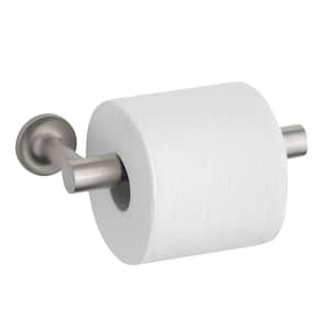 Purist Double Post Toilet Paper Holder in Vibrant Brushed Nickel