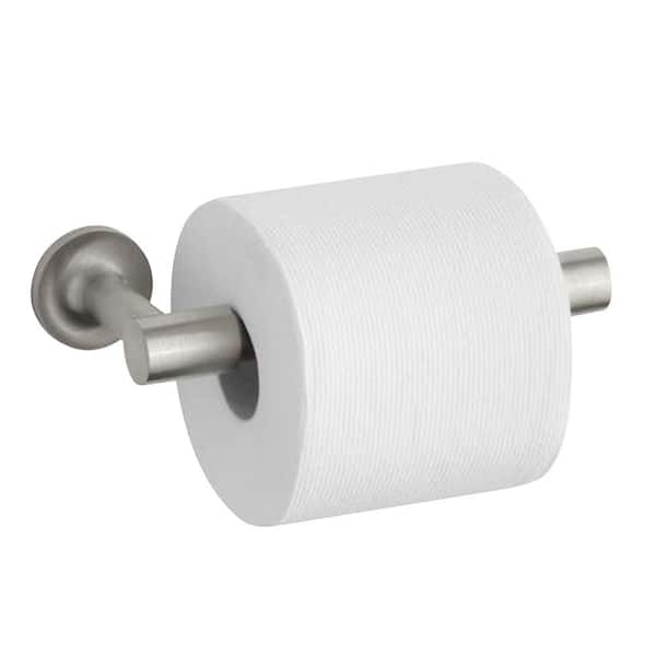 KOHLER Purist Double Post Toilet Paper Holder in Vibrant Brushed Nickel