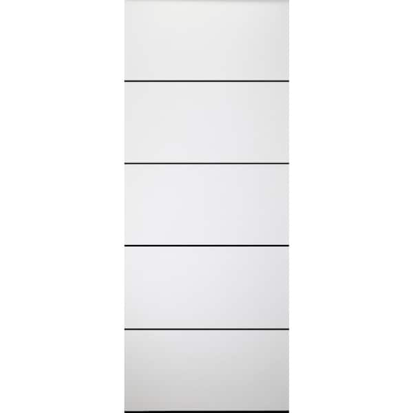 Smart Pro 4 H 26 in. x 80 in. No Bore Polar White Solid Composite Core Wood Interior Door Slab