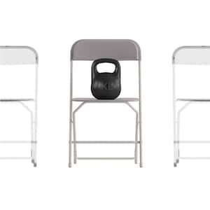 Big and Tall Commercial Folding Chair - Extra Wide 650 lb. Capacity - Durable Plastic - 4-Pack