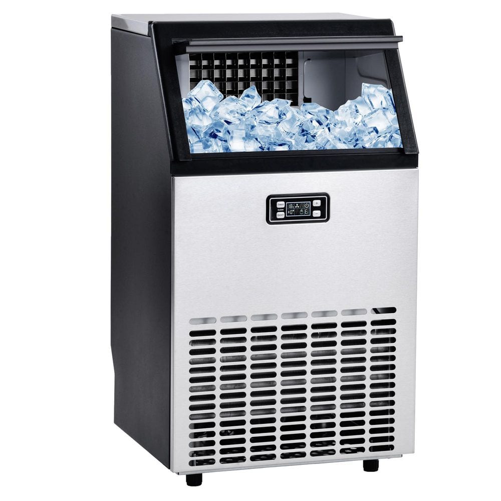 Xspracer Moray 100 lbs. Daily Production Freestanding Automatic Clear Ice Maker in Black