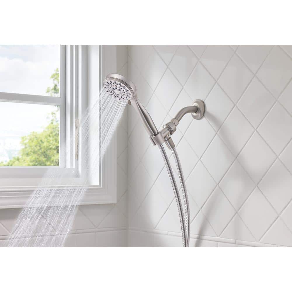 Spot Resist Brushed Nickel 5-Setting Handheld Showerhead