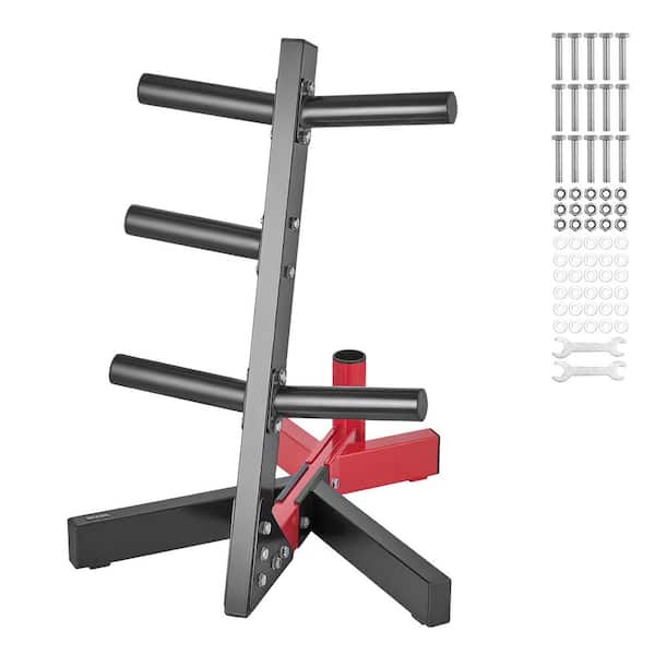 Weight Plate Rack, L Frame Weight Plate Tree for 2 in. Weight Plates, Standard Weight Plate Tree, 500 lbs. Load Capacity