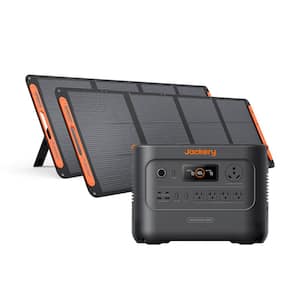 3600W/7200W Peak Push Button Start Solar Generator 3000 v2 w/2 200W Solar Panels, Essential Home Backup