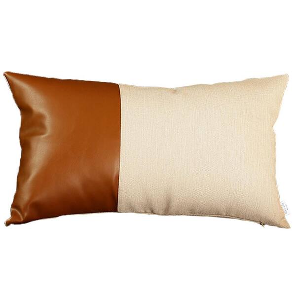 Throw Pillow Cover, Faux Leather Toss Pillows