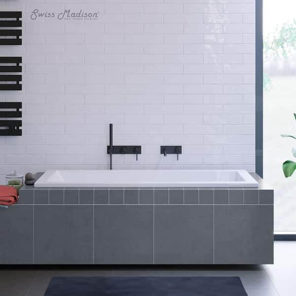 Swiss Madison Voltaire 48 in. Acrylic Rectangular Reversible Drop