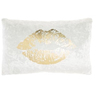 Luminescence Gold 18 in. x 12 in. Rectangle Throw Pillow