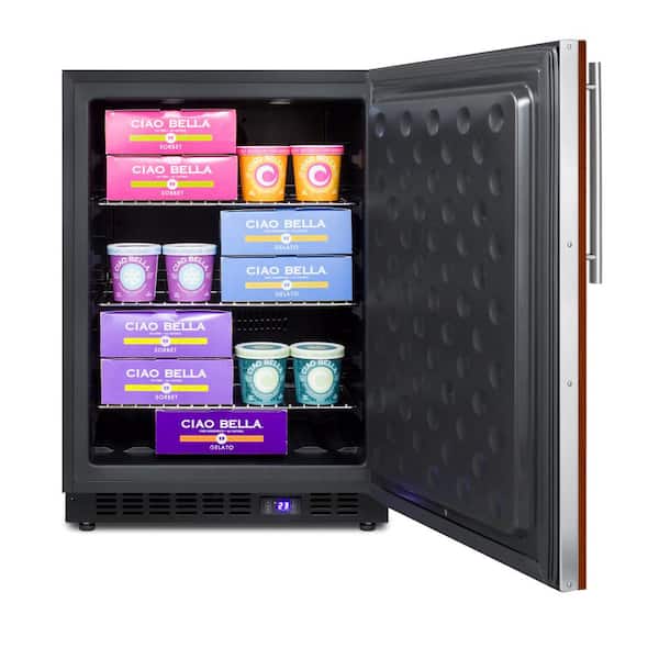 4.7 cu. ft. Frost Free Upright Freezer With Panel-Ready Door In Black