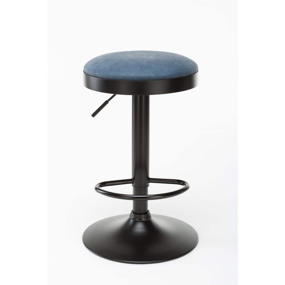 Boraam Copley Blue Backless 24-31 in. Adjustable Stool 98004 - The Home ...