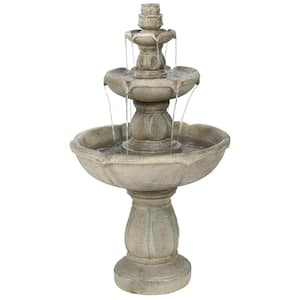 35 in. Birds Delight Outdoor Water Fountain