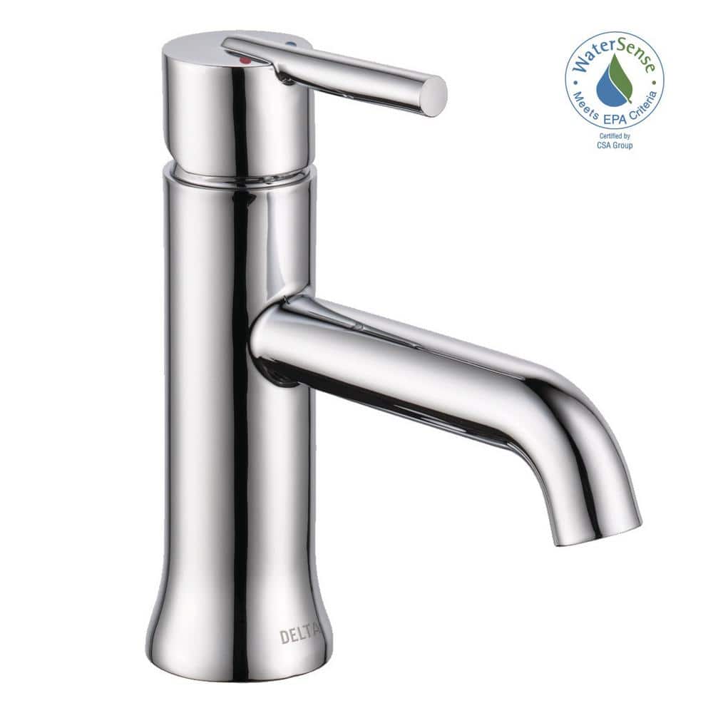 Sleek Euro-Inspired Chrome Single Hole Bathroom Faucet