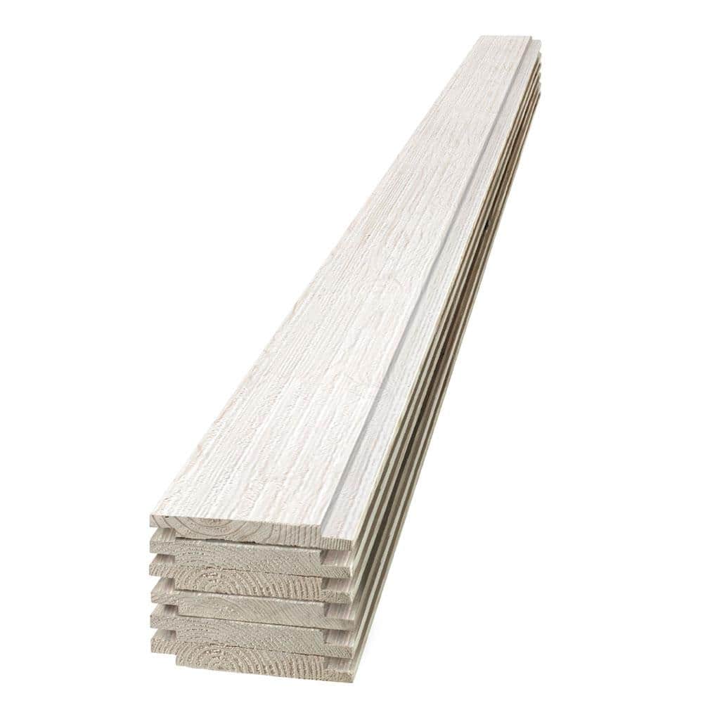 1 in. x 6 in. x 6 ft. Barn Wood White Pine Shiplap Board (6-Pack) price history on PriceWatchPro