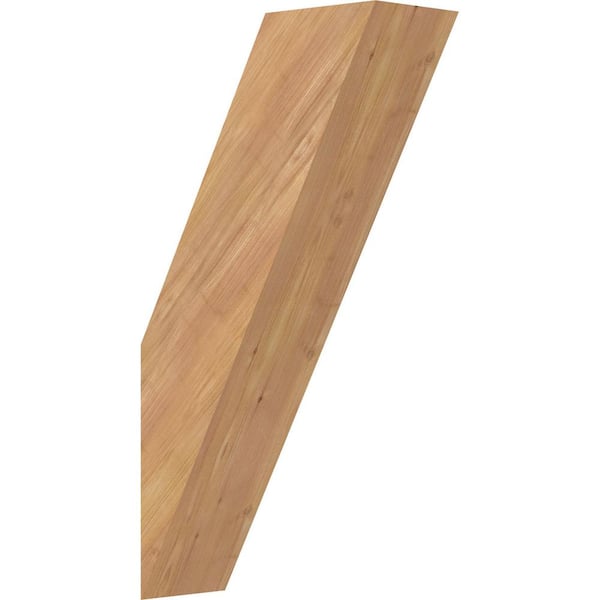 Ekena Millwork 5 1/2"W x 14"D x 26"H Traditional Smooth Knee Brace, Western Red Cedar