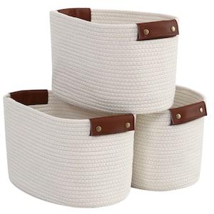 Cotton Rope Storage Baskets (3-Pack)