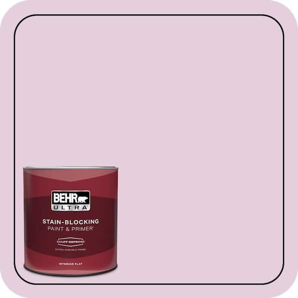 BEHR ULTRA 1 qt. #680C-3 Rose Glow Extra Durable Flat Interior Paint & Primer