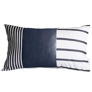 Broyhill - Black Textured Stripe Square Throw Pillow