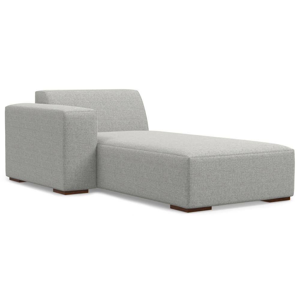 Pale Gray Fabric Lawson Modular Sectional Sofa with Chaise