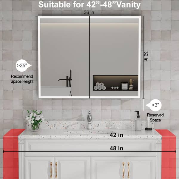 HBEZON Flora 36 in. W x 32 in. H Rectangular Aluminum Black