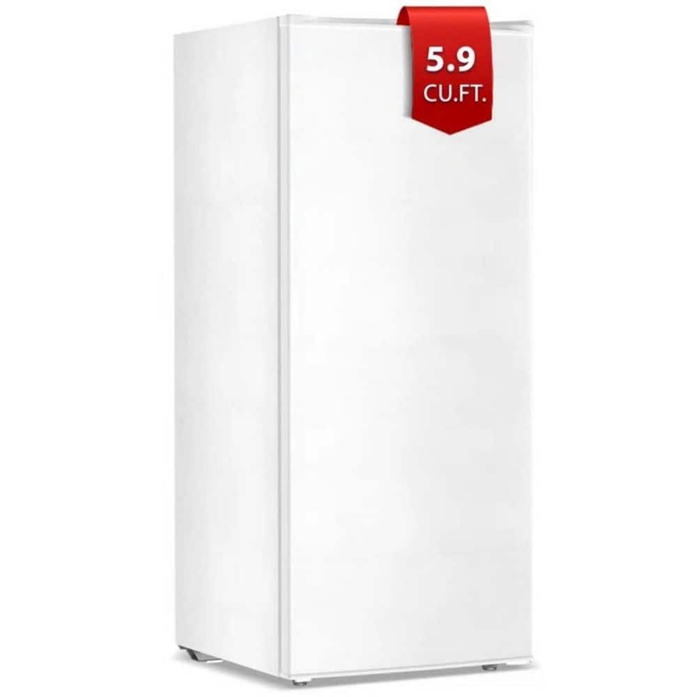 21.85 in. 5.9 cu. ft. Manual Defrost Upright Freezer with Adjustable Temperature Controls and Garage Ready in White