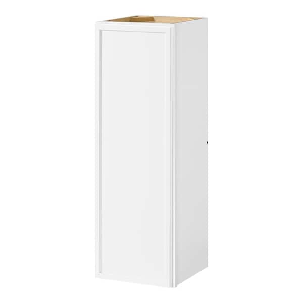 Leyton 12 in. W x 12 in. D x 36 in. H Ready to Assemble Plywood Slim Shaker Wall Kitchen Cabinet in Alpine White
