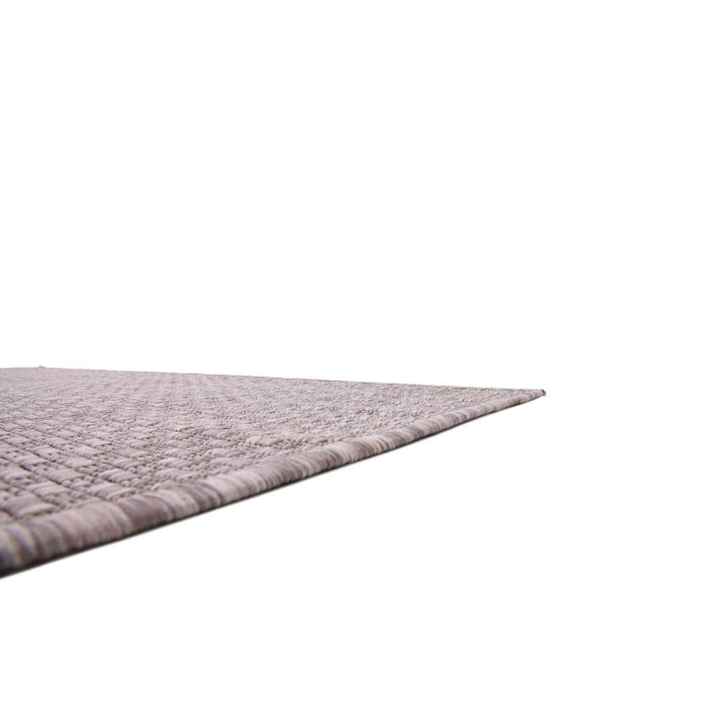 Beige Rectangular Stain-Resistant Outdoor Area Rug 4' x 6'