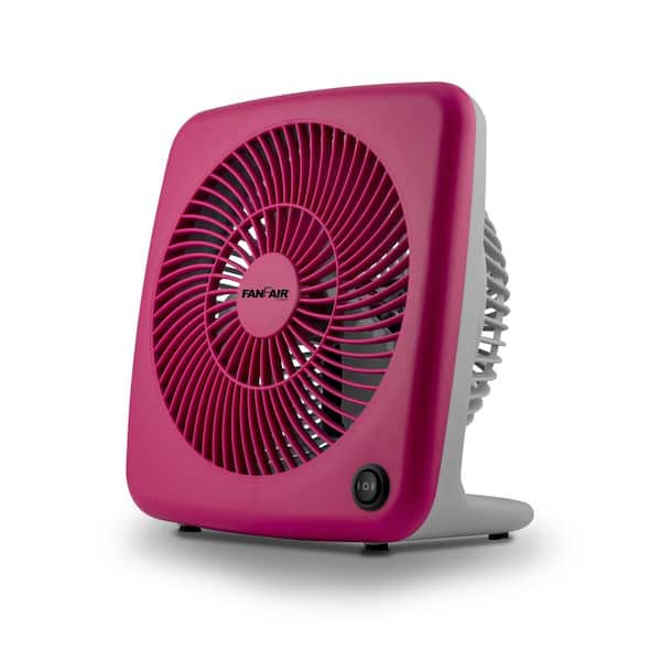 FANFAIR 5.43 in. 2 Speed Personal Box Fan in Pink
