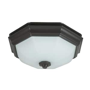 Huntley Decorative Oil-Rubbed Bronze 80 CFM Ceiling Installation Bathroom Exhaust Fan with Light and LED Bulbs Included