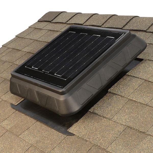 35-Watt Next-Generation - High-Efficiency Hybrid Solar/Electric Powered Roof Mount Exhaust Fan