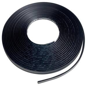 3/4 in. x 50 ft. Black PVC Inside Corner Self-adhesive Flexible Caulk and Trim Molding