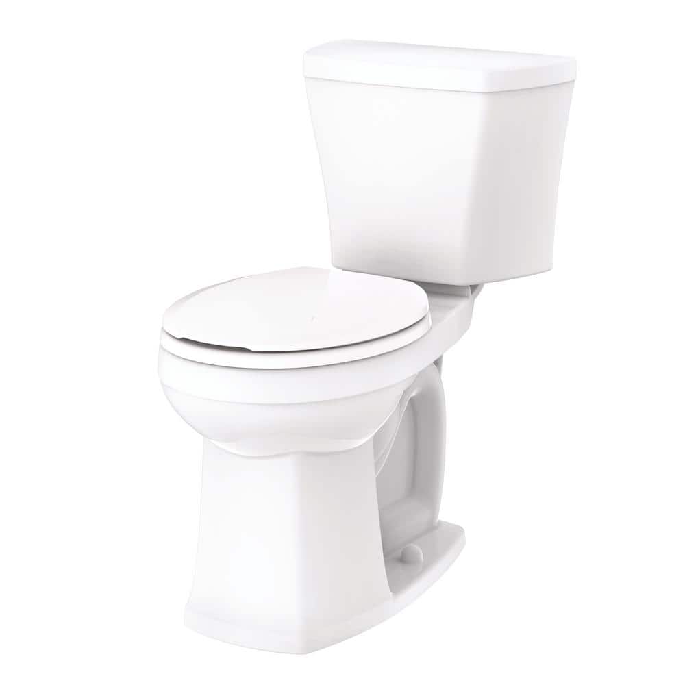 White Round High Efficiency Two-Piece Toilet