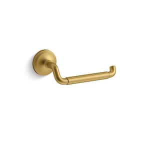 Paces Wall Mounted Toilet Paper Holder in Vibrant Brushed Moderne Brass