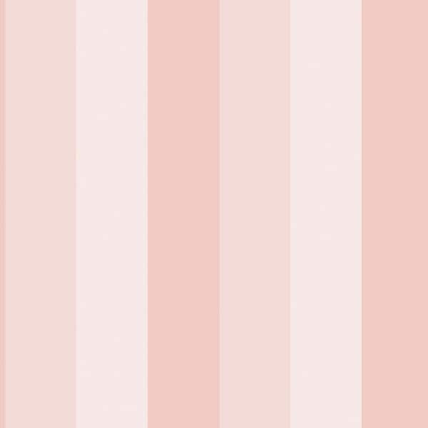 Pink childrens vertical striped wallpaper for girls room
