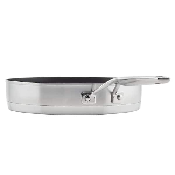 Churrasco BBQ 17.25 in Tri-Ply Clad Stainless Steel Round Grill Pan