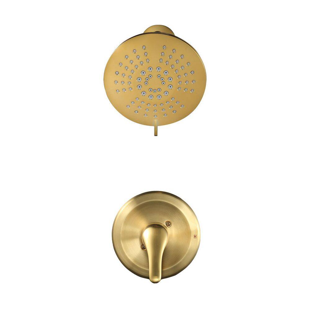Single Handle 6-Spray Shower Faucet 1.8 GPM with Pressure Balance Valve in Gold price history on PriceWatchPro