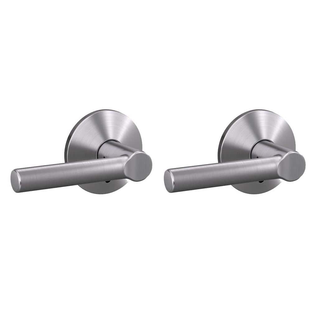 Schlage Custom Broadway Satin Chrome Dummy Door Handle with Kinsler Trim (2Pack) FC172 BRW 626