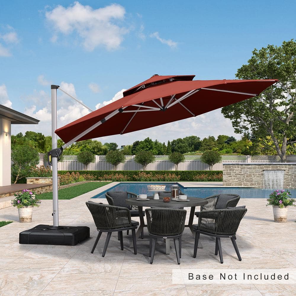 kroger patio umbrellas SUPERJARE 15ft Large Umbrella with Base included, Double Sided Outdoor Umbrella with Solar Lights, Pool Umbrella with Fade Resistant Canopy for Deck, Porch, Yard, Balcony, Beige : Patio, Lawn resistant canopy can block out 99% UV rays PURPLE LEAF 12 ft. Octagon