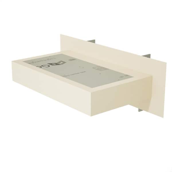 46 in. x 12 in. x 4 in. Wall Floating Bench Shower Kit with GoBoard-Original Shower Bench Bracket