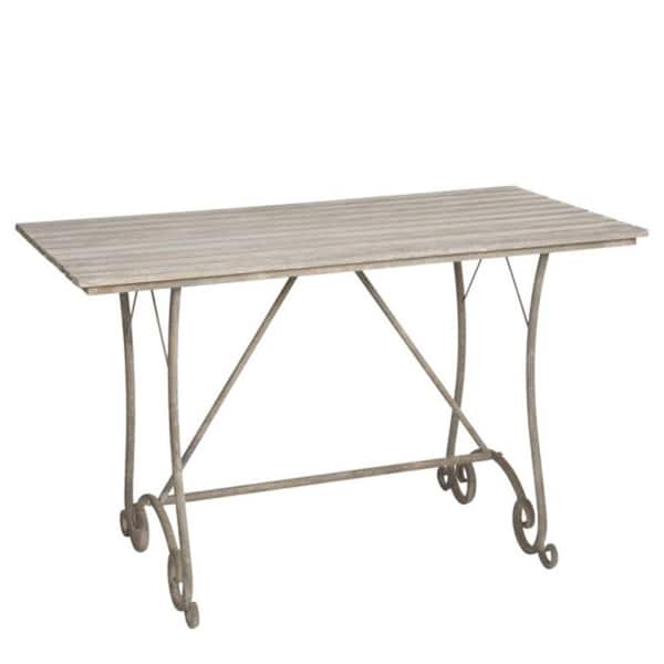 Filament Design Sundry Wood Rectangular Table in Distressed Whitewashed-DISCONTINUED