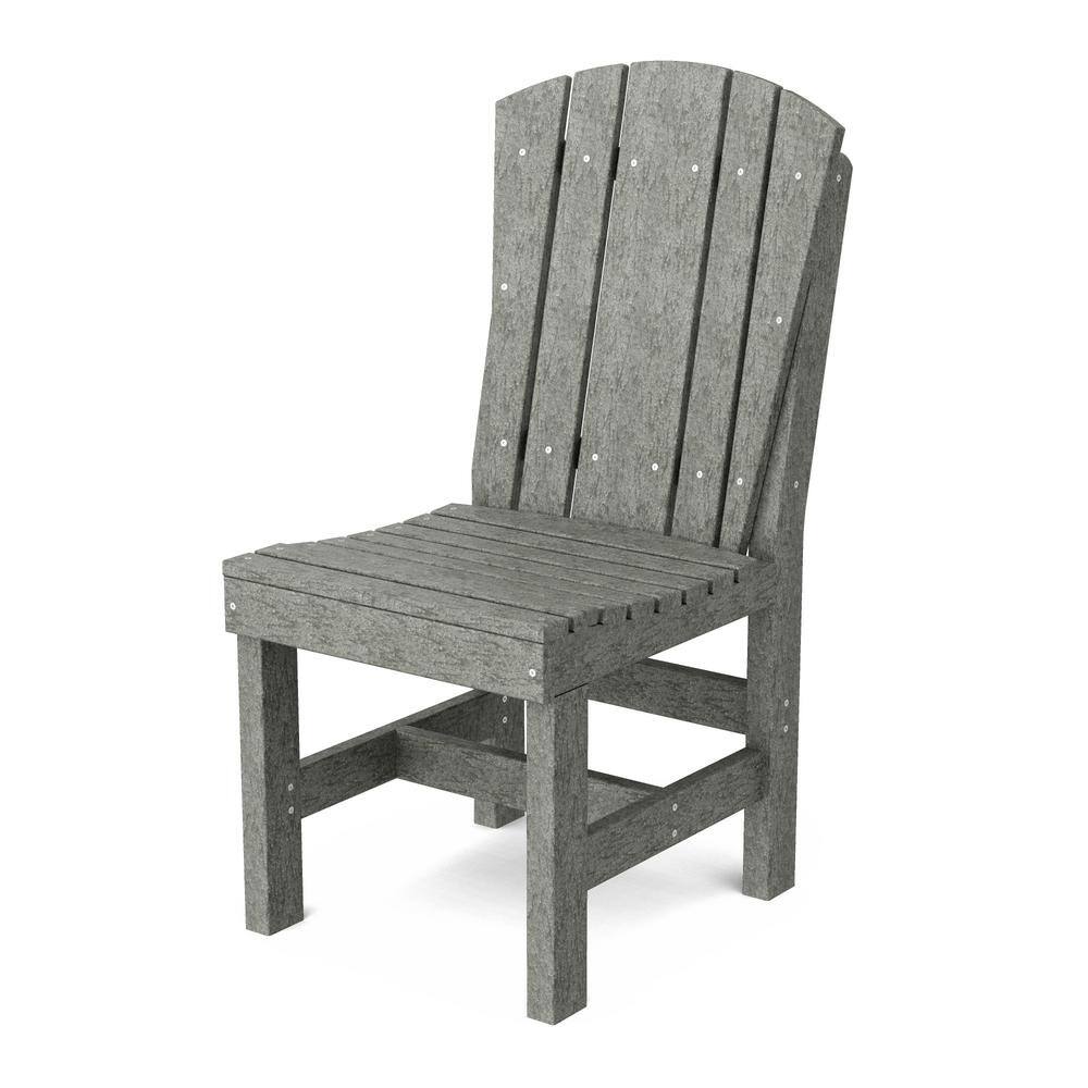 Heritage Dark Gray HDPE Plastic Outdoor Dining Side Chair price history on PriceWatchPro