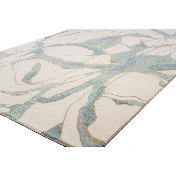 Greenwich Ivory 9 ft. x 12 ft. (8'6" x 11'6") Abstract Contemporary Area Rug