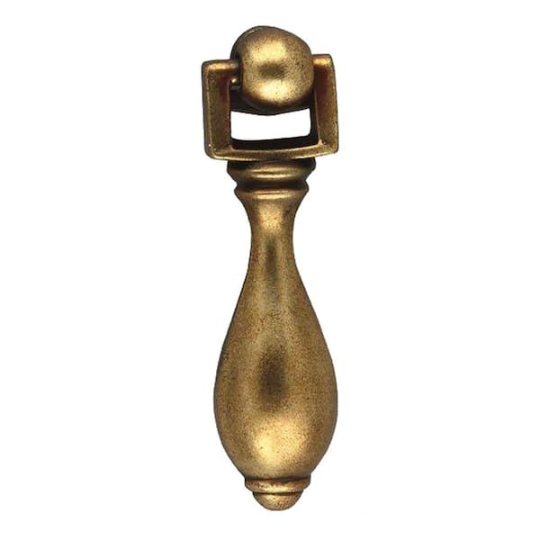 HICKORY HARDWARE 3/4 in. x 2-5/8 in. Brown Windsor Antique Furniture Pendant Pull