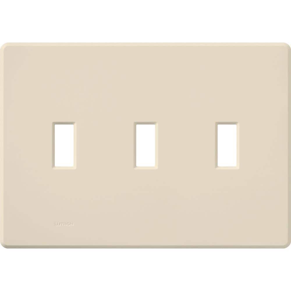 Fassada 3 Gang Toggle Switch Cover Plate for Dimmers and Switches, Light Almond (FG-3-LA) price history on PriceWatchPro