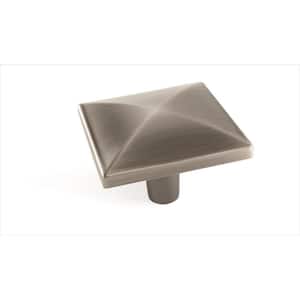 Extensity 1-1/2 in. (38mm) Classic Antique Silver Square Cabinet Knob