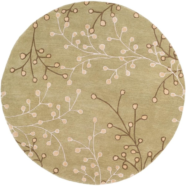 Artistic Weavers Aloysia Tan 8 ft. x 8 ft. Round Indoor Area Rug