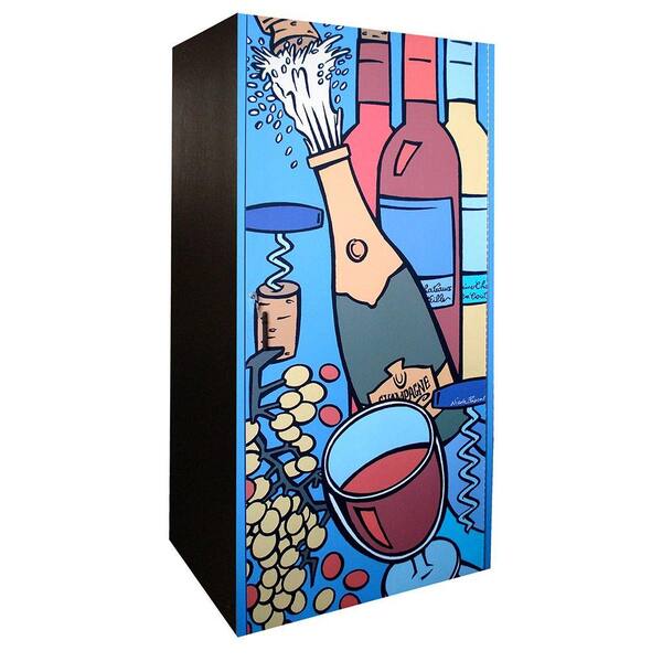 Vinotemp 280-Bottle Wine Cabinet with Artist Rendered Door