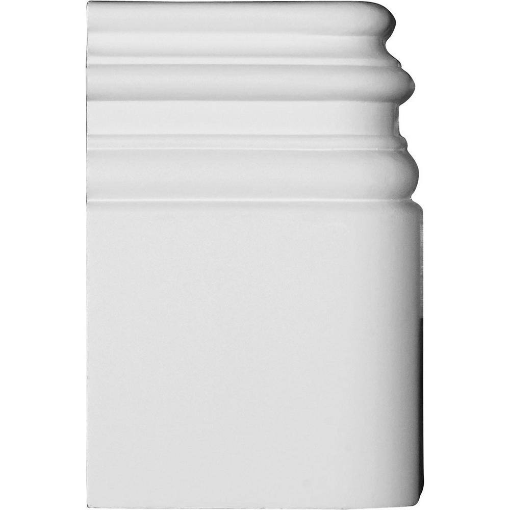 Gray Polyurethane Hillsborough Baseboard Moulding Outside Corner